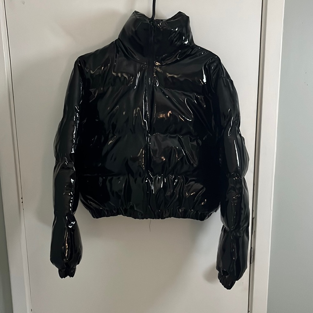 Pretty Little Thing cropped bubble jacket